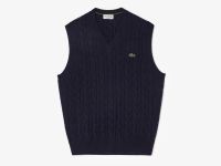 Мужской жилет Lacoste из овечьей шерсти без рукавов