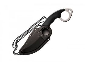 Нож с фиксированным клинком Cold Steel Double Agent II, сталь AUS-8A, рукоять zytel, черный