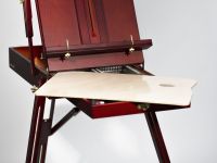 Этюдный ящик Pinax FE-3BR двусторонний, "красное дерево", большой, бук