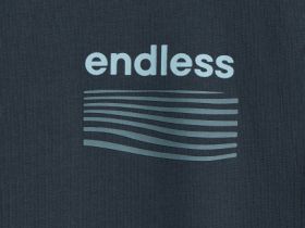 Футболка с морским принтом на спине, Голубой