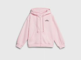 Толстовка на молнии для девочек, Розовый