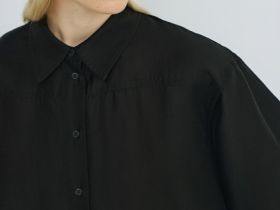 Блузка из лиоцелла, Черный