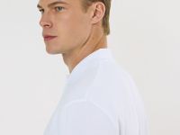 Поло с длинным рукавом, Белый