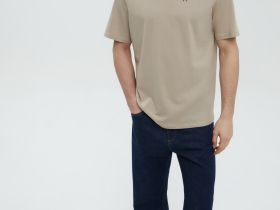 Футболка из хлопка с принтом