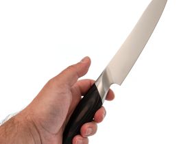 Нож кухонный филейный Okroshka Truffle 20.9 см, сталь 9cr18mov, рукоять Pakka Wood