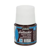 Краска для темных и светлых тканей мерцающая Pebeo "Setacolor Opaque" 45 мл шоколадная крошка