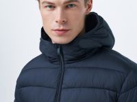 Базовая ультралёгкая куртка с капюшоном, Синий