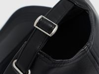 Бейсболка из искусственной кожи, Черный