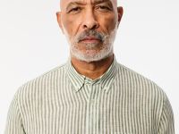 Мужская льняная рубашка Lacoste в полоску