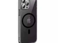 Чехол-накладка Wiwu Frosted Series Magsafe для Apple iPhone 14 Pro Max пластиковый матовый (прозрачно-черный)