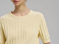 Джемпер прямого кроя из 100% хлопка