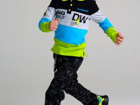 Сорочка трикотажная с воротником поло для мальчиков