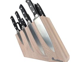 Подставка для ножей магнитная комбинированная Woodinhome KS016SOW, дуб