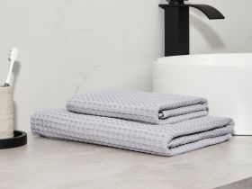 Полотенце вафельное Lorgo, серое