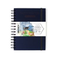 Скетчбук для акварели Малевичъ "Doris" 15х20 см 30 л 300 г, 100% целлюлоза, индиго