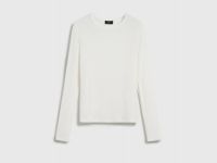 Лонгслив с содержанием модала и шёлка, Бежевый