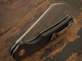 Складной нож CJRB Crag, сталь D2, рукоять G10, черный
