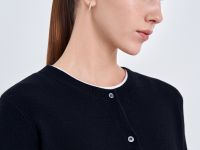 Кардиган приталенного силуэта с округлой горловиной