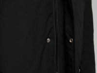 Однобортное пальто с капюшоном