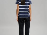 Свободная футболка в полоску из хлопкового джерси