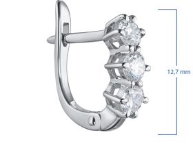 Серьги из белого золота э4712сг07070100