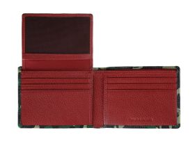 Портмоне ZIPPO, зелёно-чёрный камуфляж, натуральная кожа, 11,228,2 см