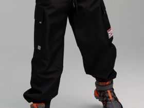 Брюки текстильные с полиуретановым покрытием для мальчиков