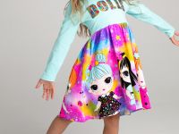 Платье трикотажное с принтом L.O.L