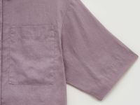 Рубашка изо льна с коротким рукавом