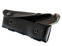 Горизонтальный чехол на пояс для складного ножа, 140 мм, 2 кнопки
