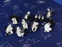 Значок эмалированный "Муми-тролли" Хатифнатты