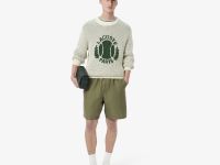 Мужские шорты Lacoste из смеси льна и вискозы