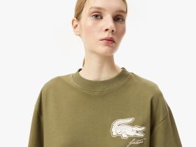 Женская футболка Lacoste свободного кроя