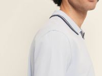 Поло из трикотажа пике с контрастной отделкой