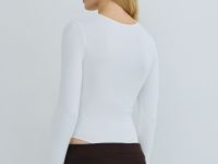 Боди с длинным рукавом, Бежевый