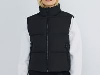 Утеплённый стёганый жилет, Черный