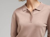 Легкий джемпер-поло прямого кроя