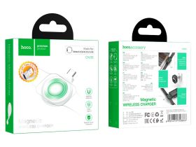 Беспроводное зарядное устройство Hoco (CW36) Wireless (5V/1A) для Apple Watch (белый)