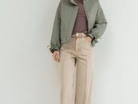 Стёганая утеплённая куртка с воротником-стойкой, Желтый