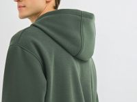 Толстовка на молнии с капюшоном, Зеленый