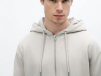 Базовая толстовка на молнии, Бежевый