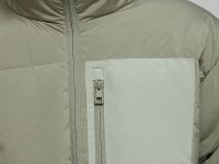 Стеганый пуховик с натуральным пухом