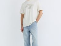 Футболка с принтом и вышивкой, Белый