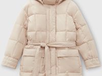 Куртка с капюшоном и поясом