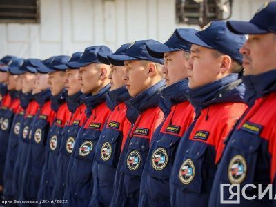 Молодые спасатели Службы спасения Якутии произнесли торжественную клятву
