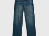 Прямые джинсы со средней посадкой, Синий