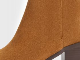 Казаки из натуральной замши, Бежевый