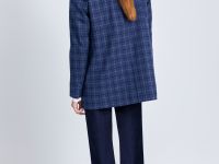 Однобортный жакет в клетку
