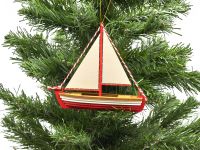 Игрушка деревянная "IDH Center" Парусная лодочка 1013
