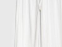 Пижамные брюки из ажурного трикотажа, Белый